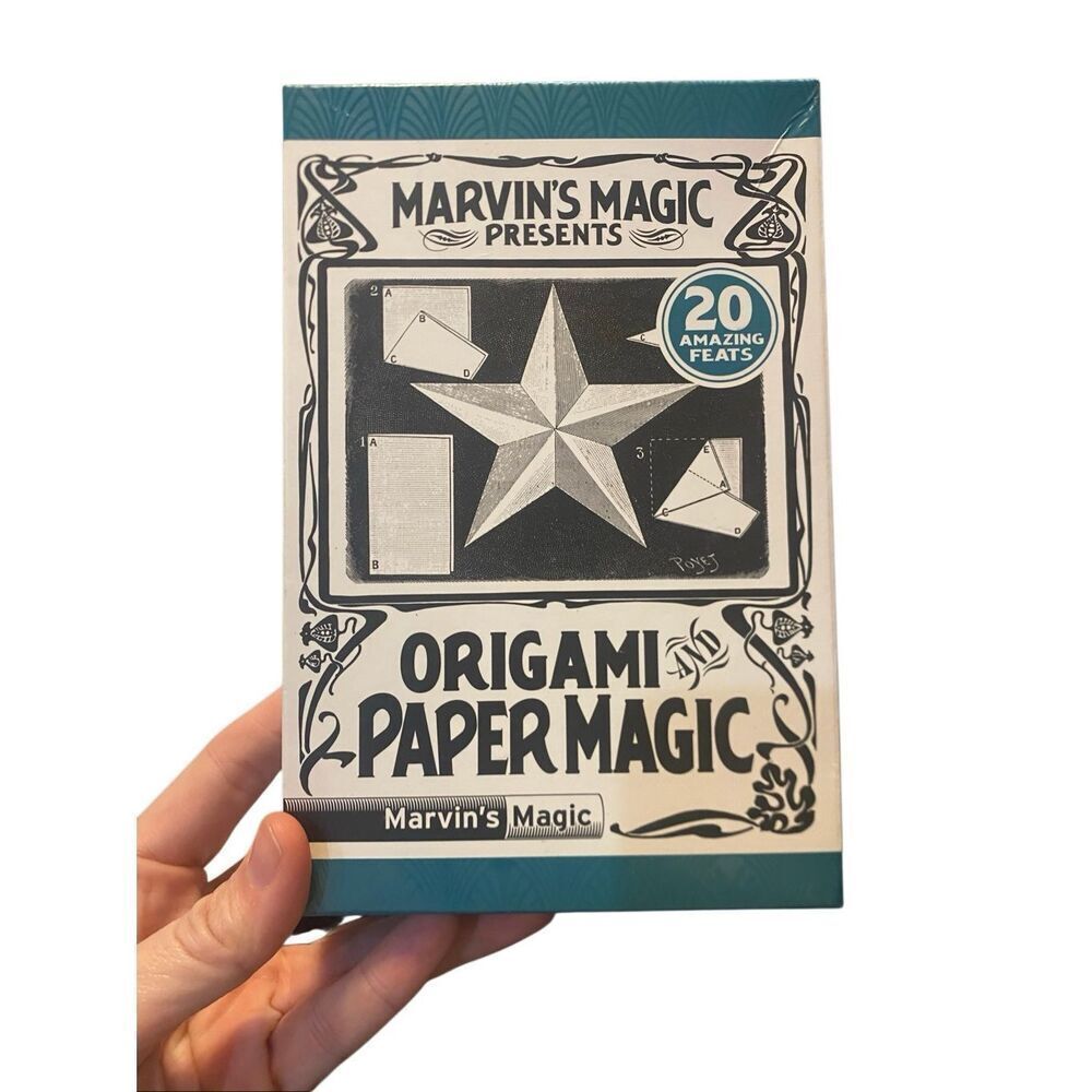 NWT Marvin’s Magic Presents Origami paper magic 20 amazing Feats